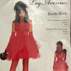 Leg Avenue Beetle Bride 2 piece costume